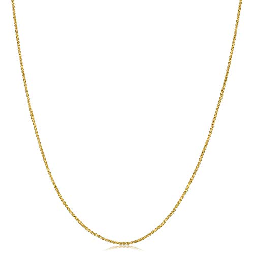 PRINS JEWELS 14 Karat 585 Gold Feine Diamantschliff Spiga Weizen Kette Gelbgold (40) von PRINS JEWELS