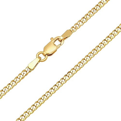 PRINS JEWELS 14 Karat 585 Gold Panzerkette Unisex Gelbgold - Breite 3.60 mm - Länge wählbar (60) von PRINS JEWELS