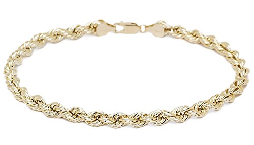 14 karat 585 Gold Kordel Armband Gelbgold 3.80 mm. Breit (19) von PRINS JEWELS