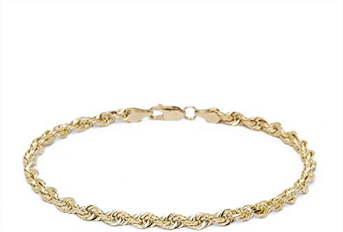 18 karat 750 Gold Kordel Armband Gelbgold 3 mm. Breit (19) von PRINS JEWELS