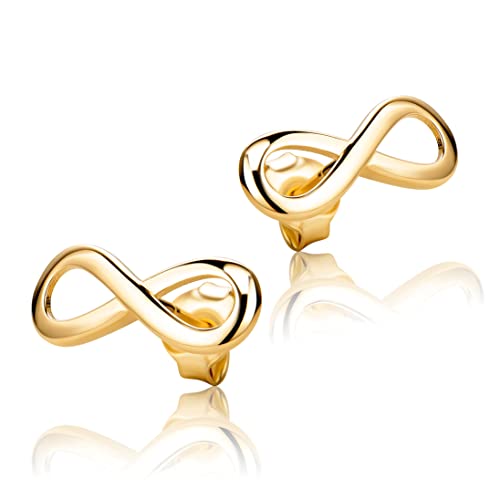 Ohrstecker Unendlichkeit Infinity Ohrringe Aus 14 Karat 585 Gelbgold von PRINS JEWELS