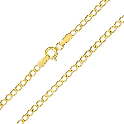 PRINS JEWELS 14 Karat 585 Gold Panzerkette Weit Gelbgold Kette - Breite 3.60 mm (60) von PRINS JEWELS