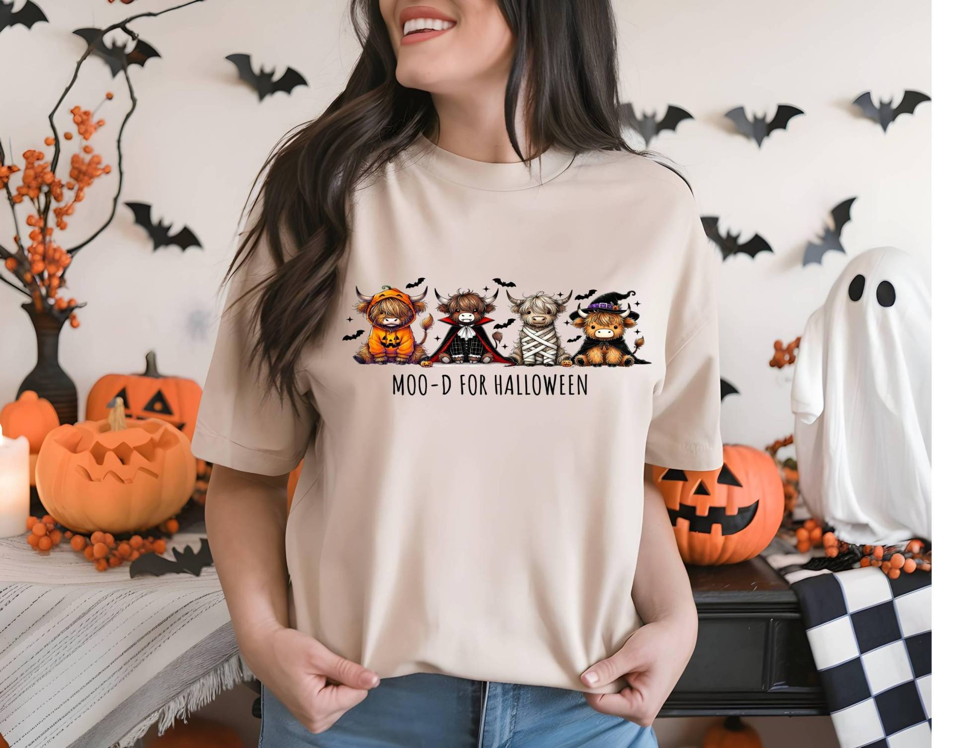 Halloween Moo-D For Sublimation-Funny Highland Cow -Cute Fall Graphic-Farm Animal Halloween Halloween Moo-D For Sublimation-Funny Highland Cow -Cute Fall Graphic-Farm Animal Halloween von PRINTINGCOMPANYGoods