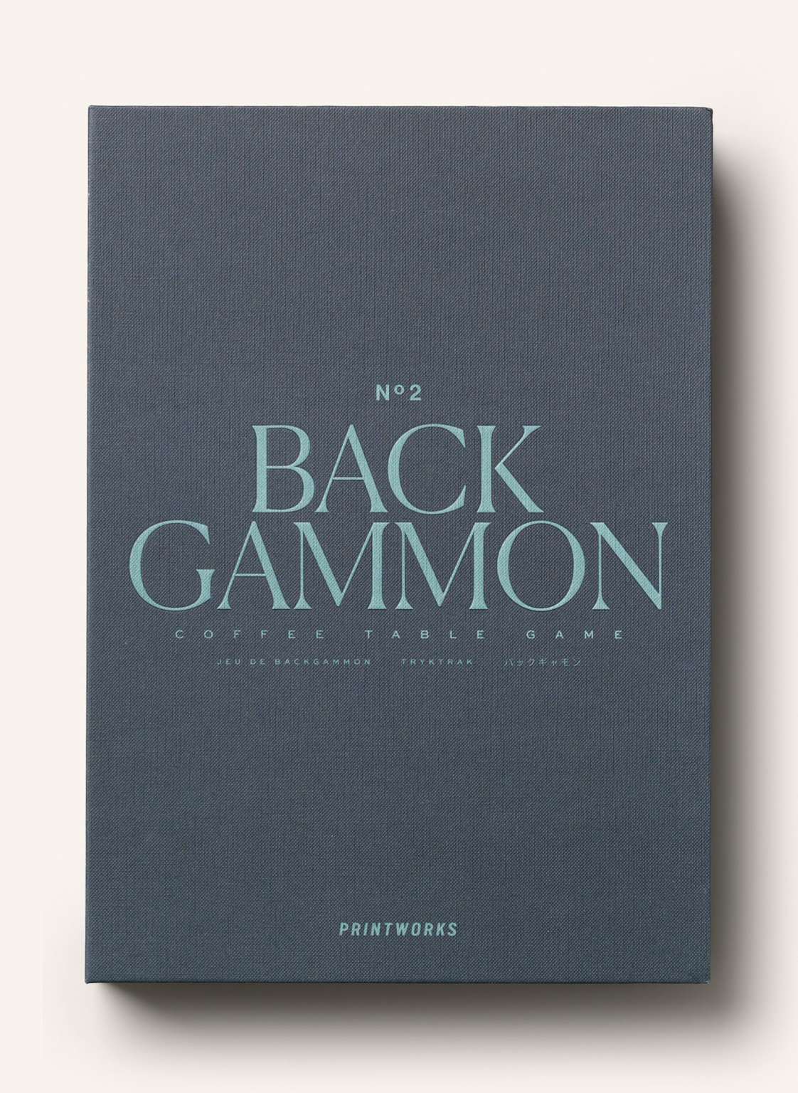 Printworks Brettspiel Backgammon grau von PRINTWORKS