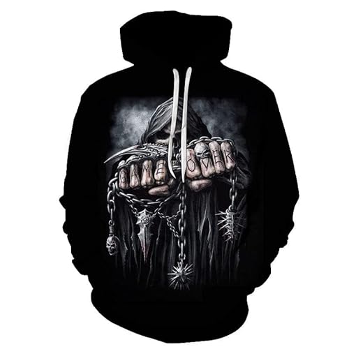 PRIOKNIKO Unisex 3D Hoodie Skull 3D Digitaldruck Herren Hoodie, W2010,4XL? PRIOKNIKO Unisex 3D Hoodie Skull 3D Digitaldruck Herren Hoodie, W2010,4XL? von PRIOKNIKO