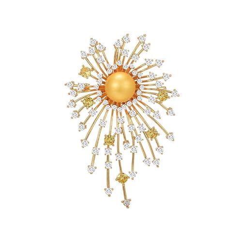 Retro Hochzeitsbraut Großer Blauer Kristall -Strass -Feuerwerk Brosche Für Frauen,金色1,Eine Größe Retro Hochzeitsbraut Großer Blauer Kristall -Strass -Feuerwerk Brosche Für Frauen,金色1,Eine Größe von PRIOKNIKO