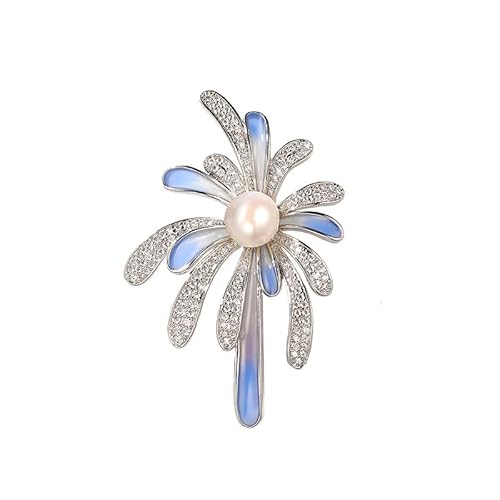 Retro Hochzeitsbraut Großer Blauer Kristall -Strass -Feuerwerk Brosche Für Frauen,Blau,Eine Größe Retro Hochzeitsbraut Großer Blauer Kristall -Strass -Feuerwerk Brosche Für Frauen,Blau,Eine Größe von PRIOKNIKO