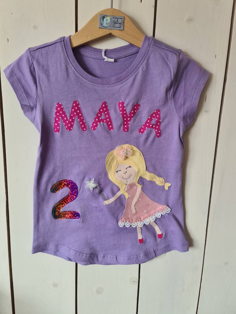 Pripi Geburtstagsshirt Gute Fee Mit Zahl Auf Wunsch Auch Name von PRIPImade