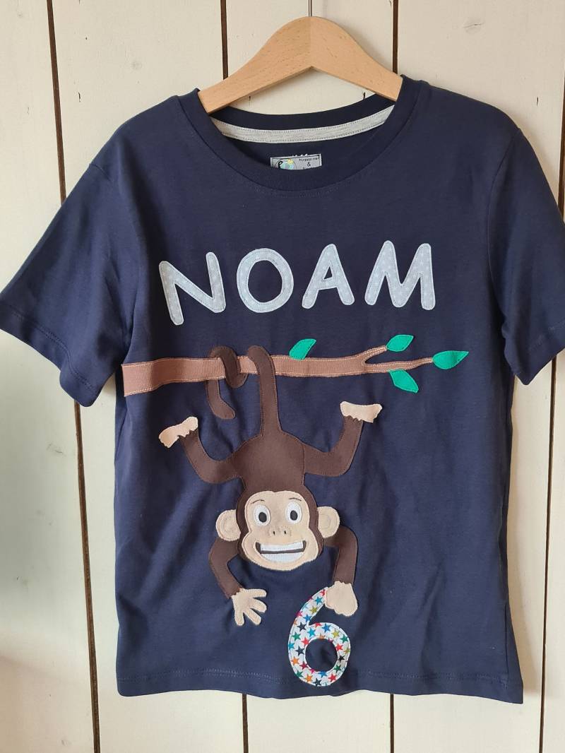 Pripigeburtstagsshirt Affe Inkl. Zahl Auf Wunsch Mit Name von PRIPImade