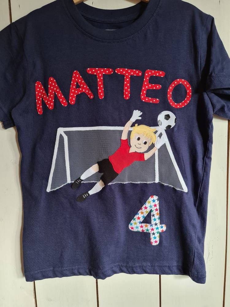 Pripigeburtstagsshirt Torwart Inkl. Zahl Auf Wunsch Mit Name Fussball von PRIPImade