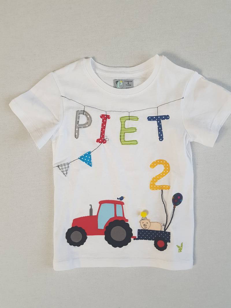 Pripigeburtstagsshirt Traktorauf Wunsch Mit Name Und Zahlschleppertrecker von PRIPImade