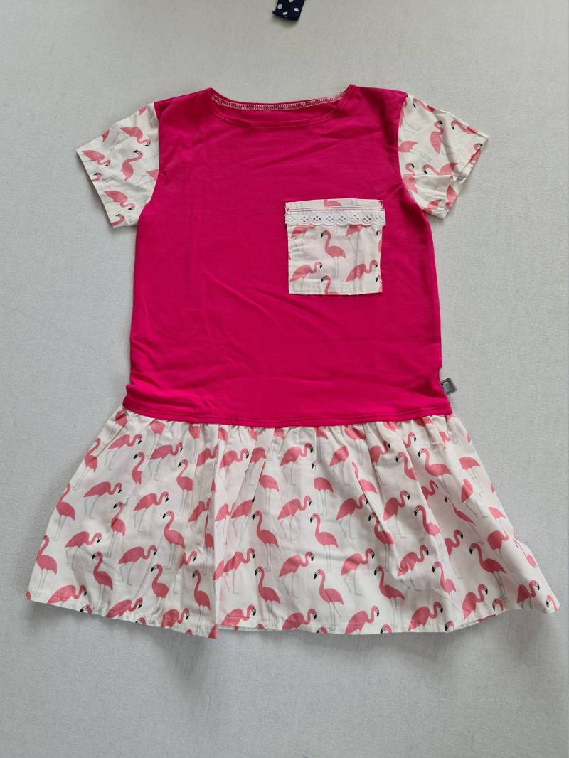 Sommerkleid Mädchen Flamingo, Gr. 116, 122 Kleid Genäht von PRIPImade