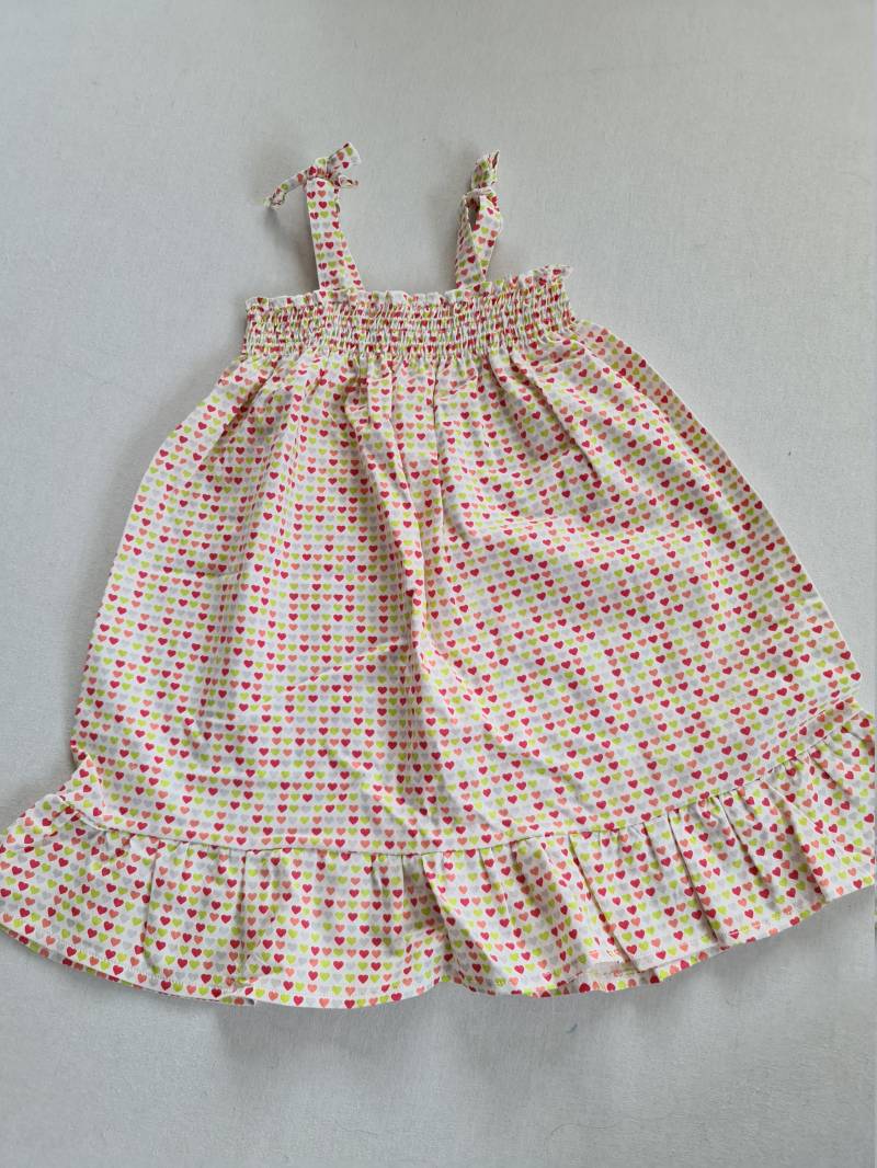 Sommerkleid Mädchen Gr. 104, 110 Herzchen Trägerkleid Kleid Tunika von PRIPImade