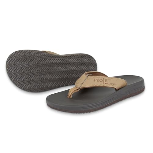 PRO 11 WELLBEING Orthopädische Sandalen, Fußgewölbeunterstützung, stoßdämpfende Ferse, braun, 39 EU von PRO 11 WELLBEING