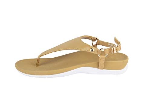 Pro 11 Wellbeing Orthopädische Damen-Sandalen, Hellbraun, Braun - hautfarben - Größe: 41 EU von PRO 11 WELLBEING