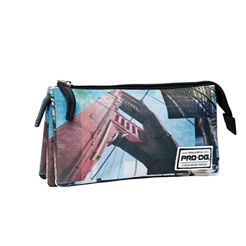 PRODG Vertigo-Dreifach HS Federmäppchen, Mehrfarbig von PRO-DG