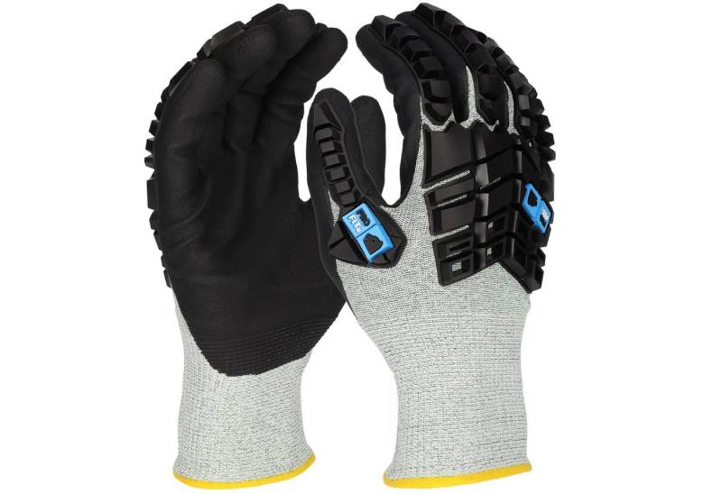 PRO FIT by Fitzner Arbeitshandschuhe, Nitril Schnittschutzhandschuh "TPR-Protector", aus Nitrilschaum, (1, Paar) atmungsaktiv, Grifffest, Level F Schnittschutz, Touchscreen fähig von PRO FIT by Fitzner