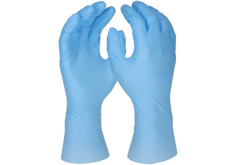 PRO FIT by Fitzner Einweghandschuhe aus Nitril, Nitril-Einweghandschuh, Arbeitshandschuhe (100, Stück) latexfrei, reißfest, Chemikalienschutz, Lebensmittel zugelassen von PRO FIT by Fitzner