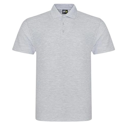 PRO RTX - PRO Polo Arbeits-Poloshirt - bis 8XL 'RX101' - Heather Grey / 4XL von PRO RTX