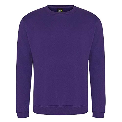 PRO RTX - Unisex Arbeits-Sweatshirt Übergrößen - Arbeitspullover Herren & Damen - Workwear Pullover Slim Fit - große Größen - Purple, 4XL von PRO RTX