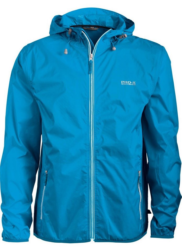 PRO-X ELEMENTS Regenjacke Kinder Jugend STAR Jr. wasserdicht, atmungsaktiv, winddicht integr. Packtasche, Reißverschluss, Kapuze, verschweißte Nähte von PRO-X ELEMENTS