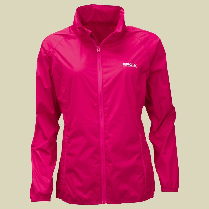 Regenjacke PACKable Women rot 48 - cherry von PRO-X elements GmbH
