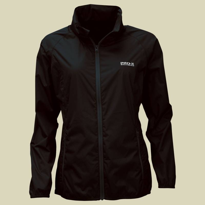 Regenjacke PACKable Women schwarz 46 - schwarz von PRO-X elements GmbH