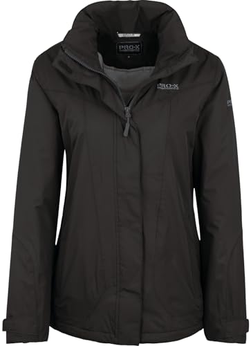 PRO-X elements Damen Funktionsjacke CINDY, Schwarz/Anthrazit, Größe 40 von PRO-X elements
