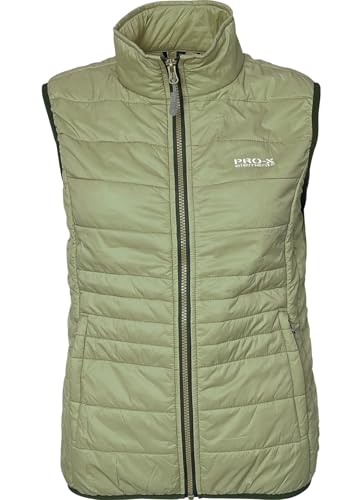 PRO-X elements Damen Steppweste IRMA, Salbeigrün, Größe 48 von PRO-X elements