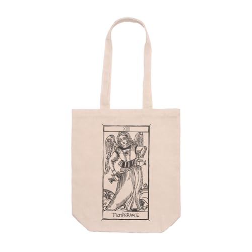 PRO' line DSHIRT14 Tote Bag mit Balg - Tarot De Marseille XIV Tempérance - Temperanza Shopper Bag Strapazierfähig - Lange Griffe 70 cm von PRO' line