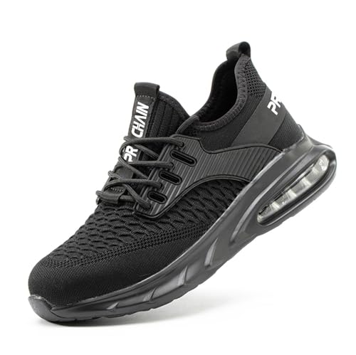 PROCHAIN Arbeitsschuhe Sicherheitsschuhe Herren Damen Stahlkappenschuhe rutschfest Atmungsaktive Leicht Security Sneakers Schuhe von PROCHAIN