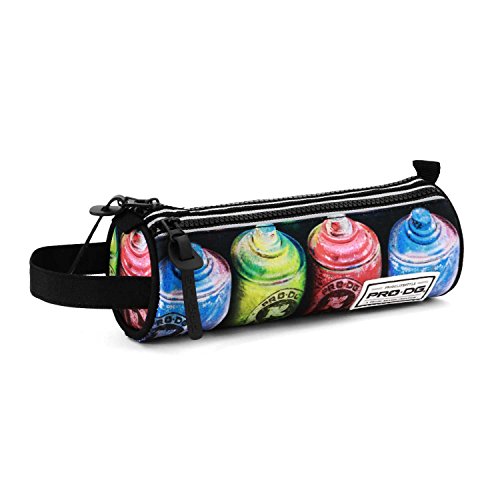 PRODG PRODG Colors-Triple Cylinder Pencil Case Federmäppchen, 22 cm, Schwarz (Black) von PRODG