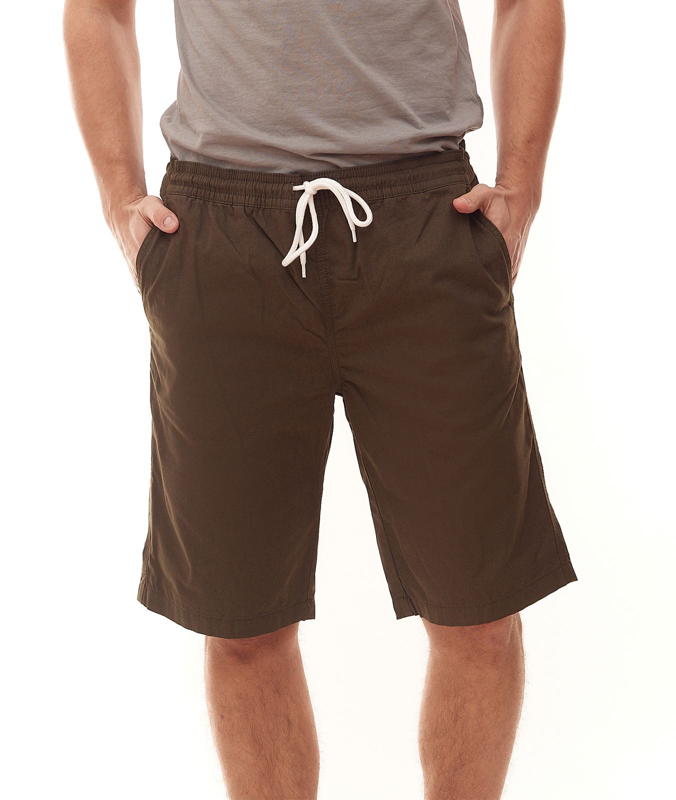 PRODUKT Pedro Herren Chino-Shorts komfortable Basic Hose 7000921 Wald Grün von PRODUKT