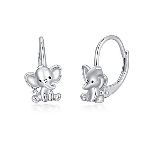 PROESS Elefant Creolen 925 Sterling Silber Elefant Schmuck Geschenke für Frauen Teenager Mädchen Hypoallergene Ohrringe von PROESS