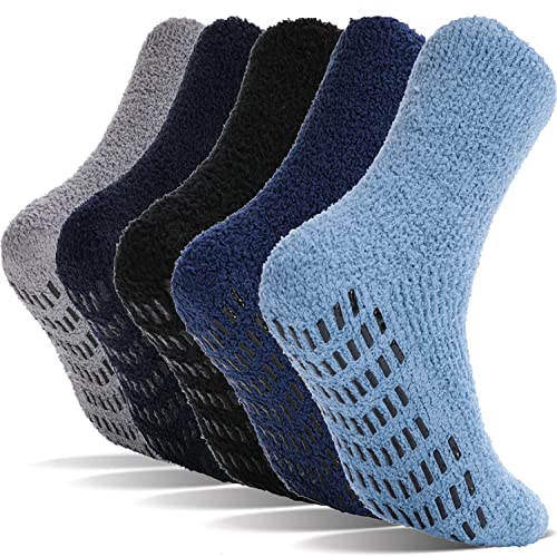 PROETRADE Kuschelsocken Stoppersocken für Damen Herren Winter Dicke Warme Wintersocken Flauschige Antirutschsocken Geschenke für Frauen Männer Weihnachtssocken Weihnachtsgeschenke Haussocken(B) von PROETRADE