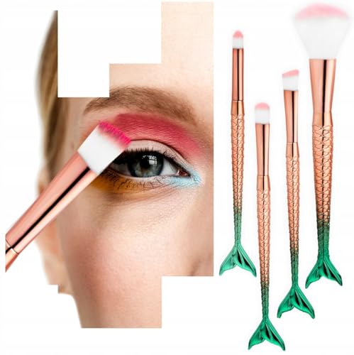 PROFICO Augenpinsel Pinselset - 4 Stück - Makeup Lidschatten Pinselset Makeup Blender Pinsel Pinselset Augen Pinselsets Eyeshadow Blending Brush Augenpinsel Set Make up Pinsel Meerjungfrau - Golden PROFICO Augenpinsel Pinselset - 4 Stück - Makeup Lidschatten Pinselset Makeup Blender Pinsel Pinselset Augen Pinselsets Eyeshadow Blending Brush Augenpinsel Set Make up Pinsel Meerjungfrau - Golden von PROFICO