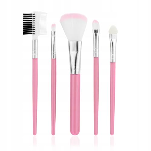 PROFICO Pinsel Set Makeup Professionelles Make Up Pinsel Set - 5 Stück - Synthetik Pinsel, Puder Pinsel, Lidschattenpinsel, Eyeliner Pinsel, für Augenbrauen, für Wimpern - Rosa PROFICO Pinsel Set Makeup Professionelles Make Up Pinsel Set - 5 Stück - Synthetik Pinsel, Puder Pinsel, Lidschattenpinsel, Eyeliner Pinsel, für Augenbrauen, für Wimpern - Rosa von PROFICO