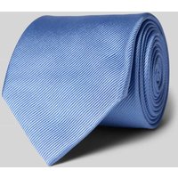 Profuomo Seidenkrawatte in unifarbenem Design (8 cm) in Bleu, Größe 1 von Profuomo