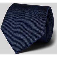 Profuomo Seidenkrawatte in unifarbenem Design (8 cm) in Marine, Größe 1 von Profuomo