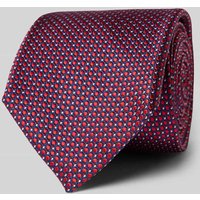 Profuomo Seidenkrawatte mit Allover-Muster in Rot, Größe 1 von Profuomo