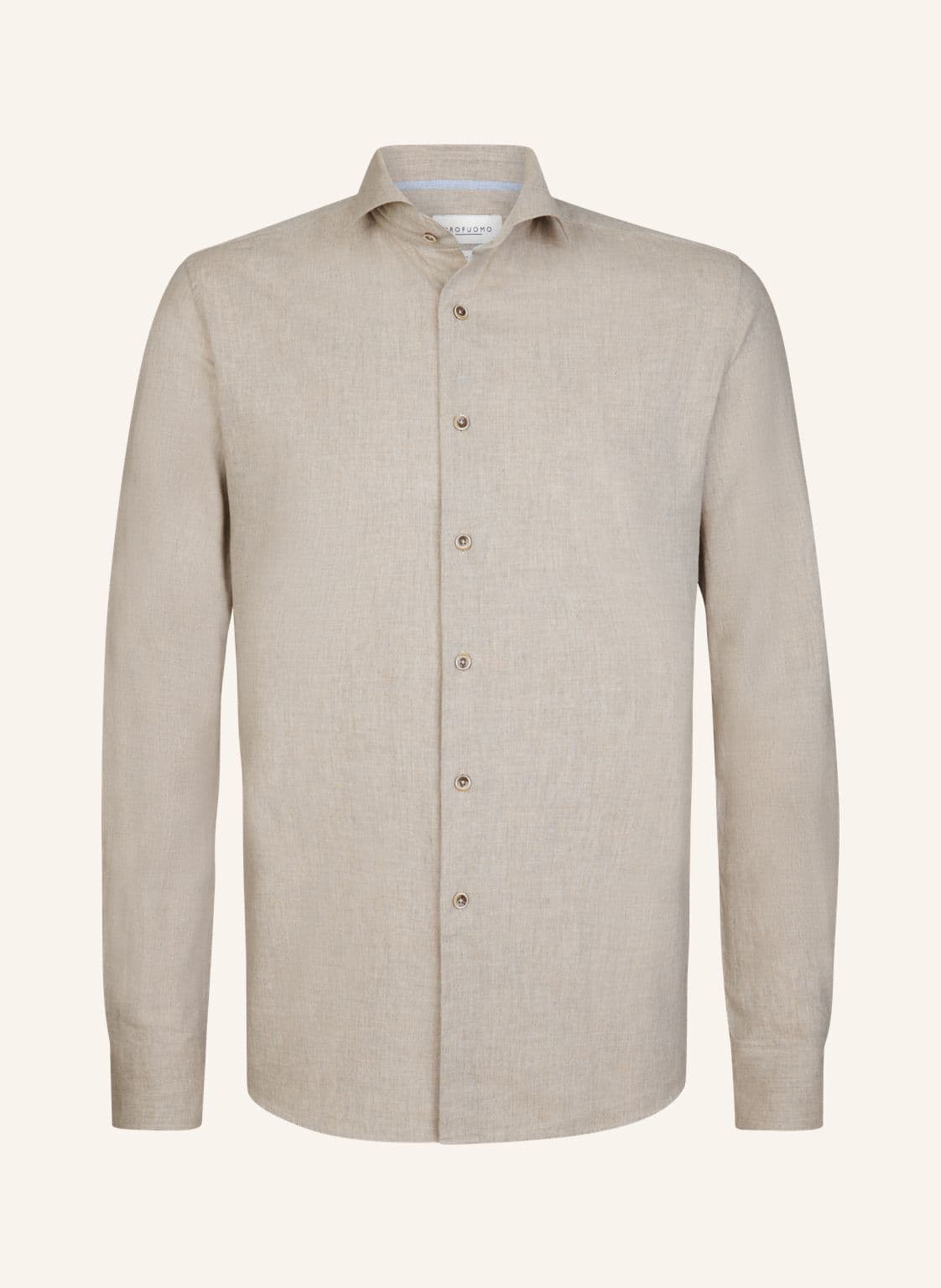 Profuomo Hemd Slim Fit beige von PROFUOMO