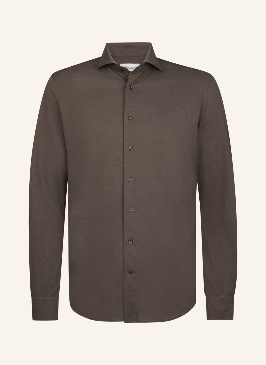 Profuomo Hemd Slim Fit braun von PROFUOMO