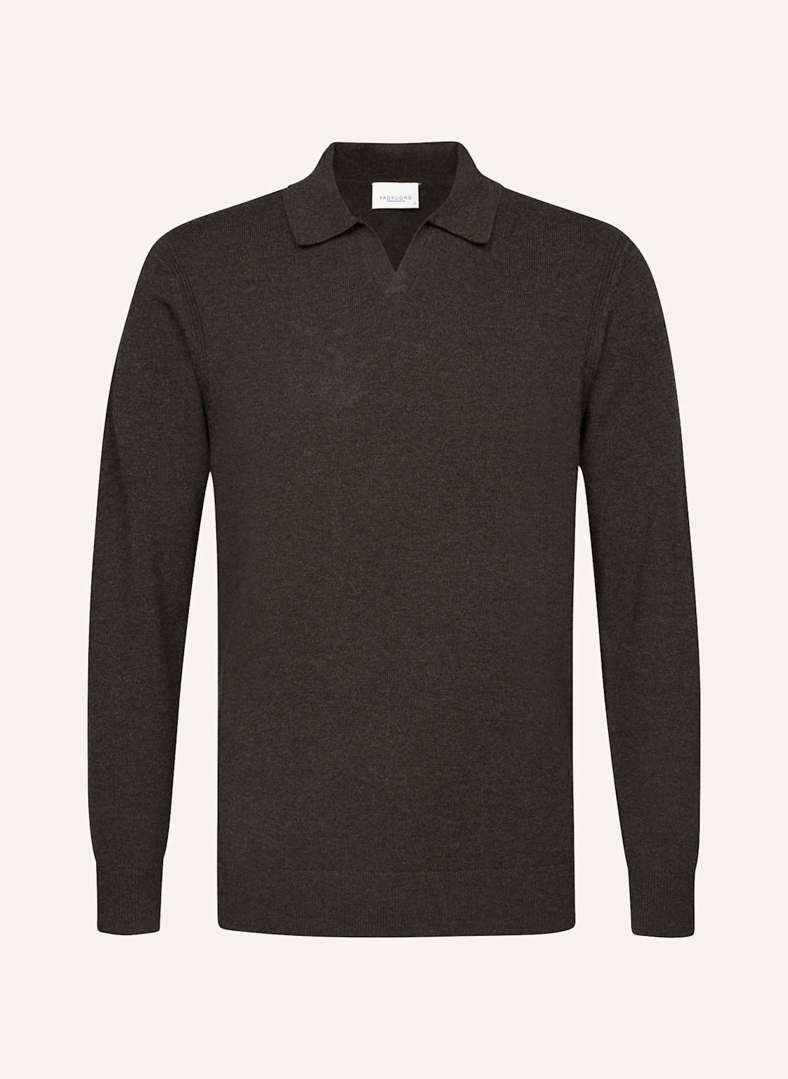 Profuomo Polo Langarm braun von PROFUOMO