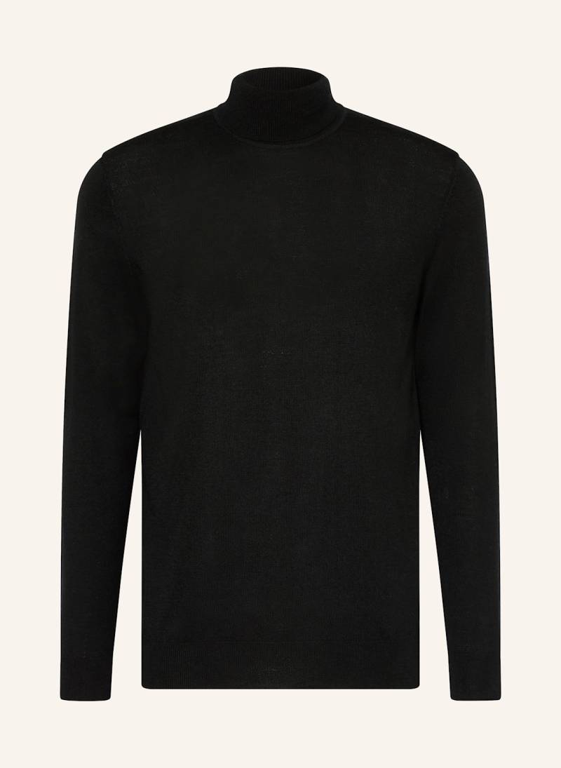 Profuomo Rollkragenpullover Aus Merinowolle schwarz von PROFUOMO