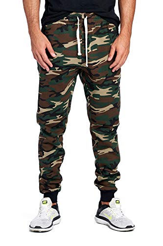 PROGO USA Herren-Jogginghose, Basic, Fleece, meliert, elastische Taille, Waldtarn, X-Groß PROGO USA Herren-Jogginghose, Basic, Fleece, meliert, elastische Taille, Waldtarn, X-Groß von PROGO USA