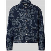 PROHIBITED Jeansjacke mit aufgesetzten Taschen Modell 'Desert' in Jeansblau, Größe XXL von PROHIBITED