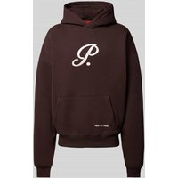 PROHIBITED Oversized Hoodie mit Label-Stitching Modell 'Brixton' in Dunkelbraun, Größe S PROHIBITED Oversized Hoodie mit Label-Stitching Modell 'Brixton' in Dunkelbraun, Größe S von PROHIBITED