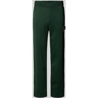 PROHIBITED Sweatpants mit Label-Stitching Modell 'Camden' in Dunkelgruen, Größe XS PROHIBITED Sweatpants mit Label-Stitching Modell 'Camden' in Dunkelgruen, Größe XS von PROHIBITED