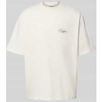 PROHIBITED T-Shirt mit Label-Stitching und Rundhalsausschnitt in Offwhite, Größe XL PROHIBITED T-Shirt mit Label-Stitching und Rundhalsausschnitt in Offwhite, Größe XL von PROHIBITED