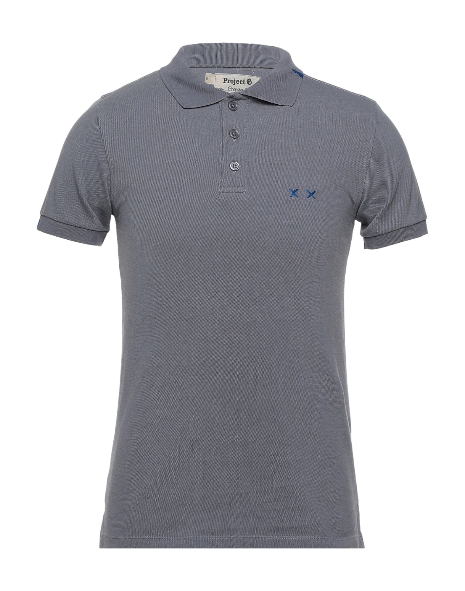 PROJECT E Poloshirt Herren Blei von PROJECT E